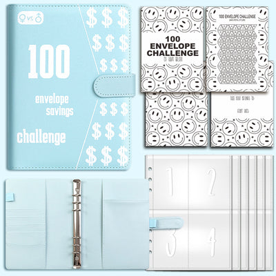 100 Envelope Challenge Binder Couples 100 Day Challenge Savings Savings Notebook