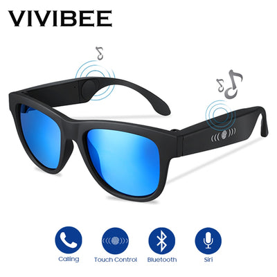 VIVIBEE Bone Conduction Sunglasses Music Zungle 2019 Trending Products Smart Men Bluetooth Women Polarized Audio Sun Glasses