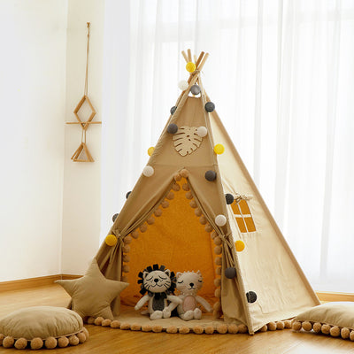 Small tree bud children's Indian tent baby toy house little girl princess room indoor game house children's tent with mat