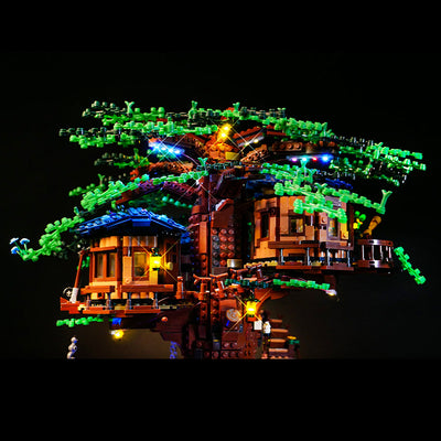 Building block lighting compatible with LEGO treehouse 21318 creative treehouse lighting jungle treehouse LED lighting group