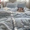 A-class ins princess style milk velvet four piece set lace carved velvet warm duvet cover winter bedding