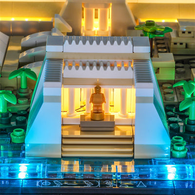 Compatible with LEGO 21058 Giza Pyramid building blocks, LED lighting fixtures, and building supporting lighting